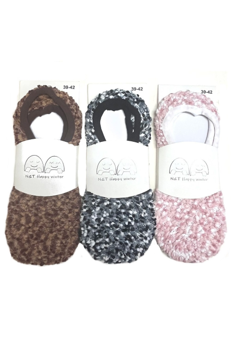 Kapcie  N&T art.037 Happy Winter Boucle ABS 35-42 Wik