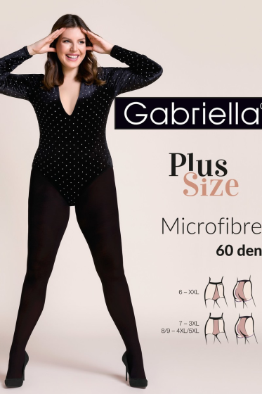 Rajstopy Gabriella Plus Size Microfibra 60 den 162 8/9