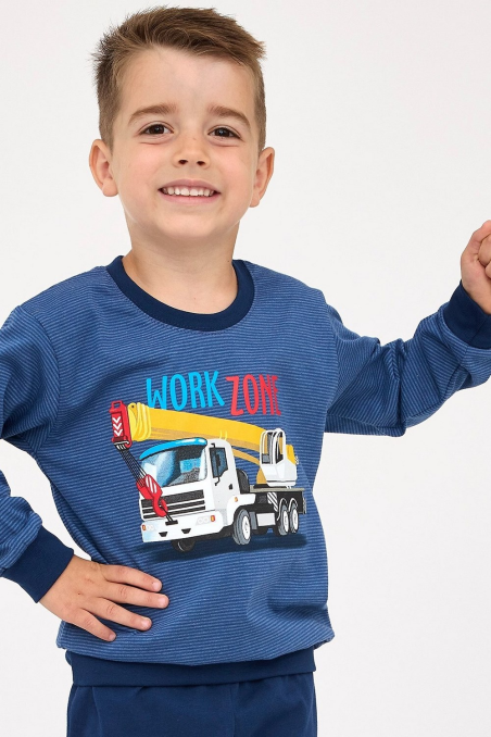 Piżama Cornette Kids Boy 478/162 Work Zone dł/r 86-128