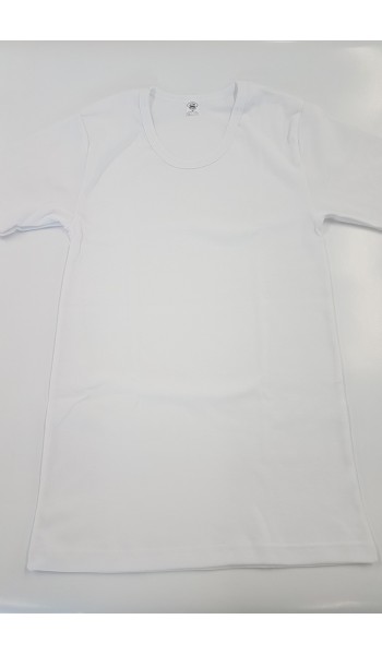 Koszulka Wajer gładka męska biała kr/r 3XL
