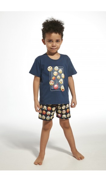 Piżama Cornette Kids Boy 789/76 Emoticon kr/r