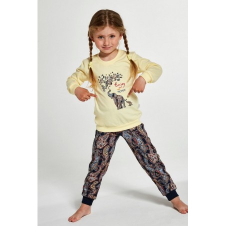 Piżama Cornette Young Girl 592/133 Elephants dł/r