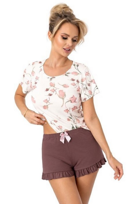 Piżama  Donna  Amaris  Short  Plum kr/r   S-XXL