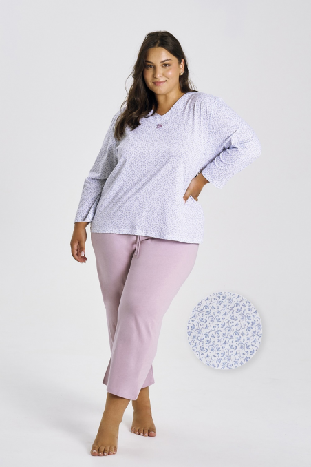 Piżama Taro Debora 3463 dł/r 2-4XL Z26 damska