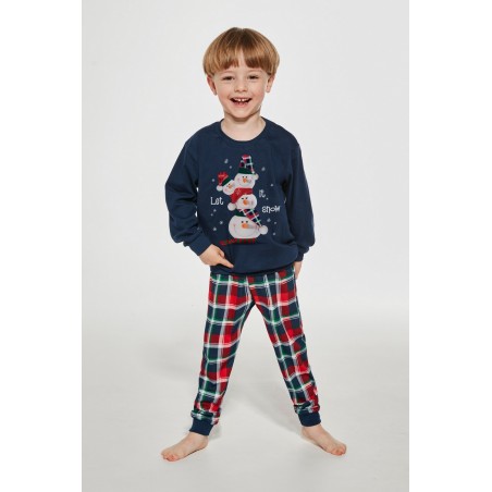 Piżama Cornette Young Boy 966/154 Snowman 2 dł/r 134-164