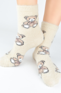 Skarpety Noviti SP013 puchate w  misie  36-41