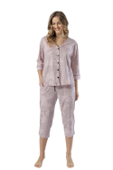 Piżama Leveza Róża 1559 3/4 S-XXL Piżama Leveza Róża 1559 3/4 S-XXL