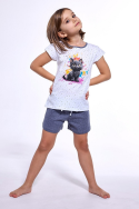 Piżama Cornette Girl 245/109  Black Cat kr/r Piżama Cornette Girl 245/109  Black Cat kr/r