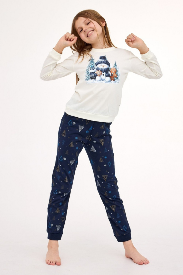 Piżama Cornette Young Girl 978/189 Snowy Day dł/r