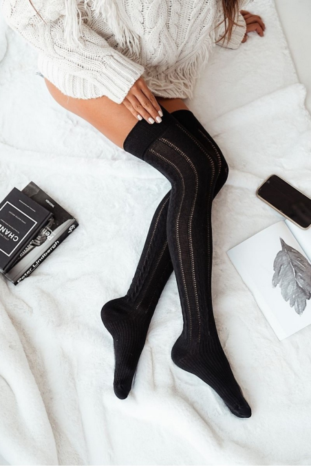 Zakolanówki Milena ażurowe 0347.001