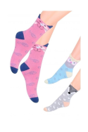 Skarpety Steven młodzieżowe wzorzyste art.014
