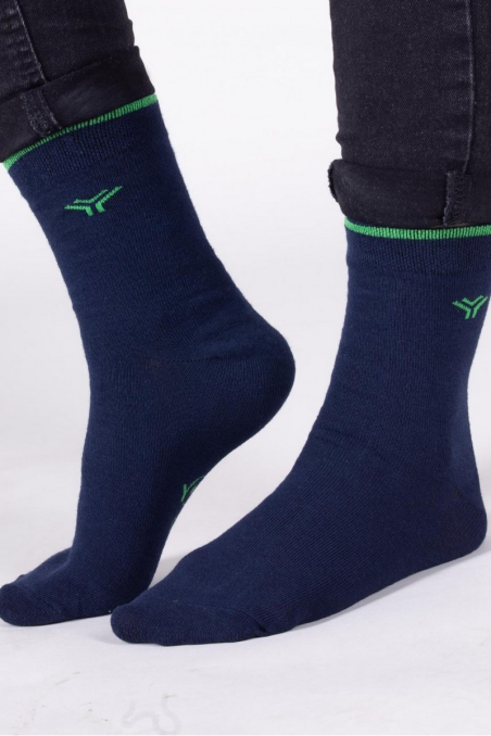 Skarpety YO! SK-124C  chłopięce z wzorem na kostce