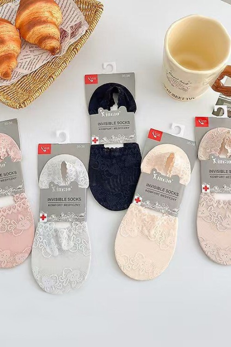 Baletki Wik koronka i gładkie Xintao  ( ART.085) bambusowe