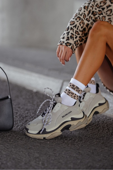 Skarpety Milena 0200-127 Dwa cętkowane paski 37-41