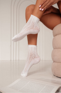 Skarpety Milena 0989-004 ażurowe bezuciskowe 37-41