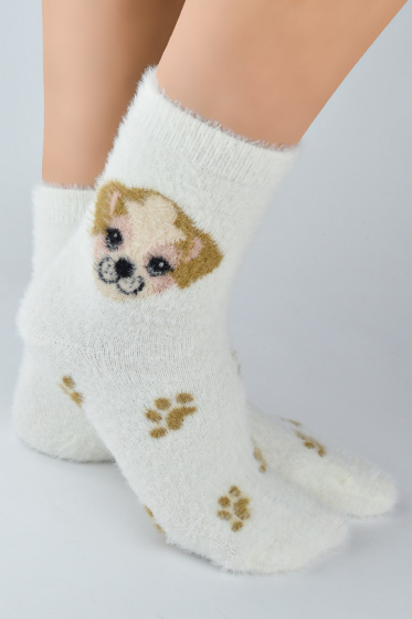 Skarpety Noviti SP023 puchate Pies łapki 36-41