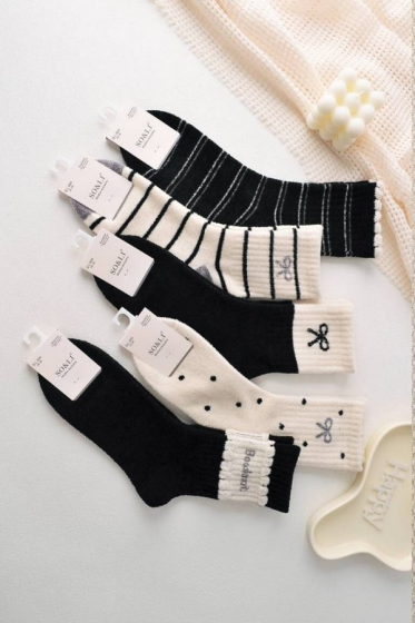 Skarpety Wik SO&LI 074 damskie Welur 0040