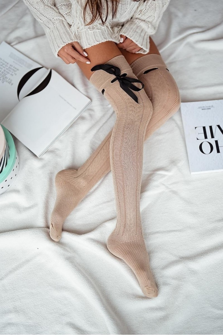 Zakolanówki Milena z wstążką 0835.001