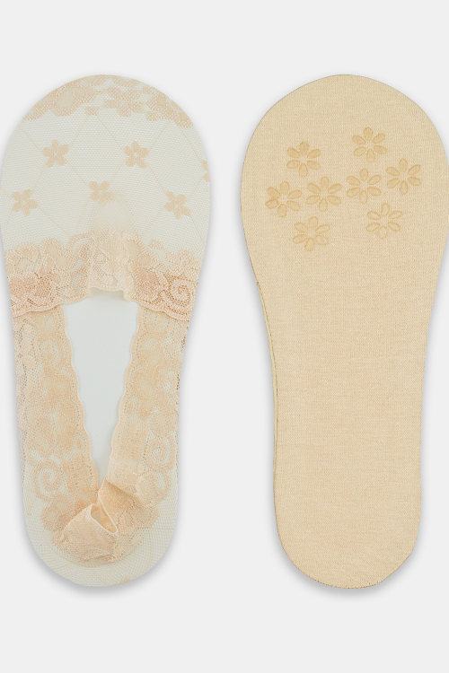 Baleriny Noviti SN051 niskie koronka silikon ABS 36-41