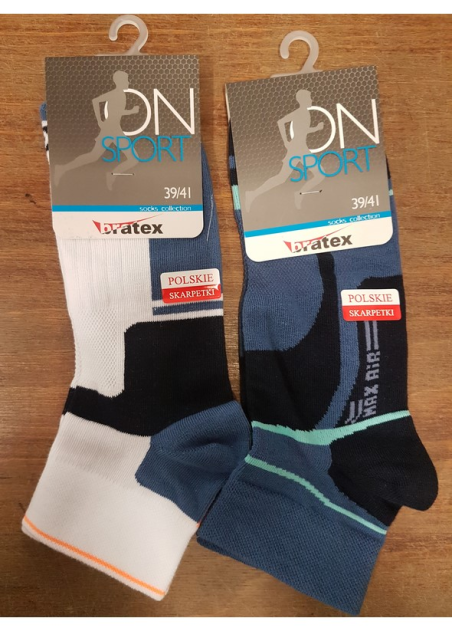 Skarpety Bratex ON Sport krótkie art. 882