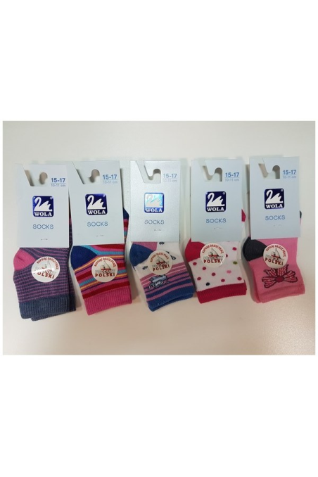 Skarpetki Wola wzorowane  U14.01P  U14.P01  0-2 lata