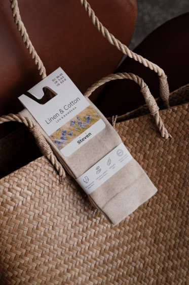 Skarpety Steven z lnem art.194