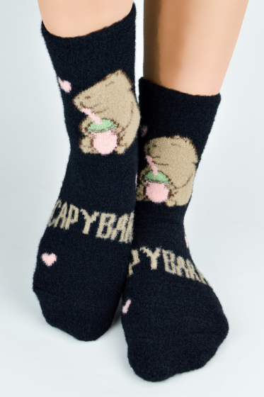 Skarpety Noviti SP021 puchate Capybara 36-41