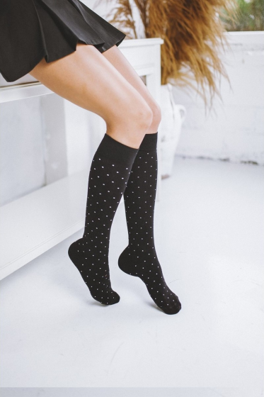 Podkolanówki Milena  w kropeczki  0248.005