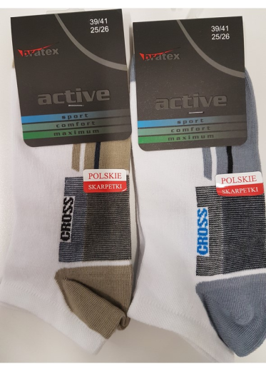 Stopki Bratex Active wzorzyste art. 129  M-019