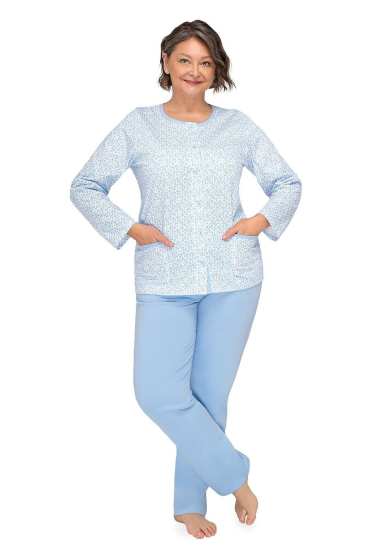 Piżama Martel Kasia III  267 dł/r  M-3XL rozpinana