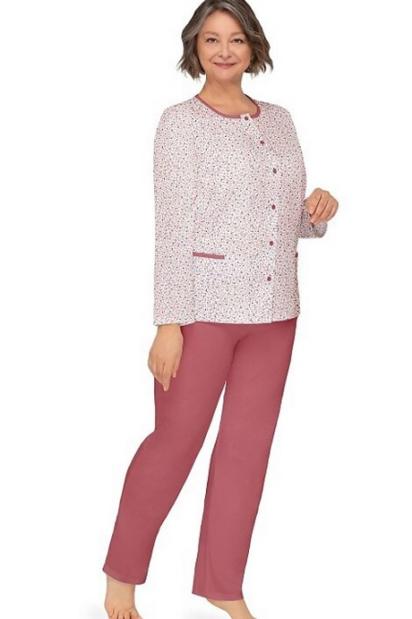 Piżama Martel Kasia III  267 dł/r  M-3XL rozpinana