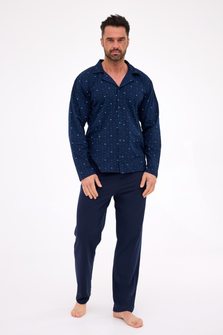 Piżama Cornette 114/80 rozpinana męska dł/r S-XXL