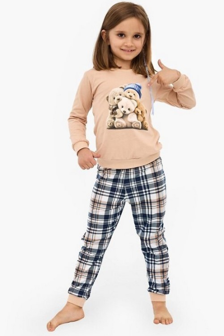 Piżama Cornette Young Girl 592/187 Bears dł/r 134-164