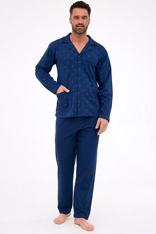 Piżama Cornette 114/79 rozpinana męska dł/r 3-5XL