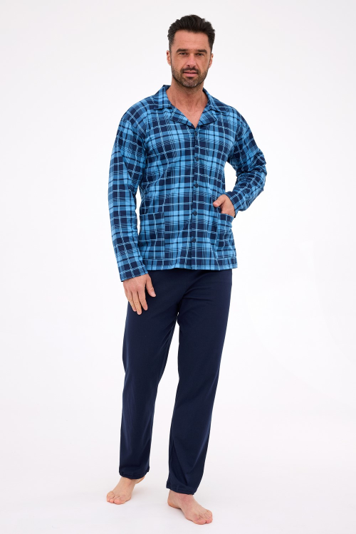 Piżama Cornette 114/82 rozpinana męska dł/r S-XXL