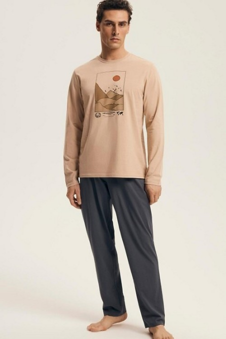 Piżama  Henderson 43474 dł/r Luro  M-3XL