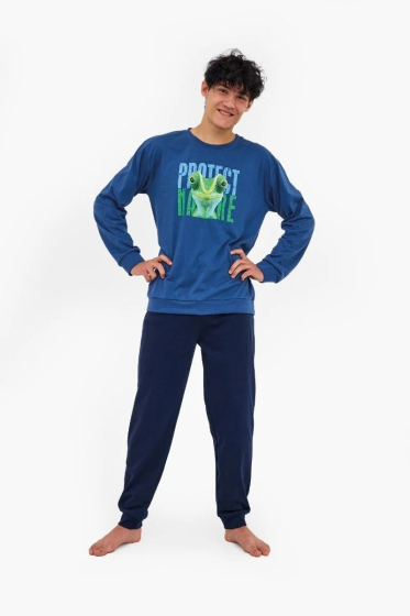 Piżama Cornette F&Y Boy 999/55  Protect dł/r 164-188