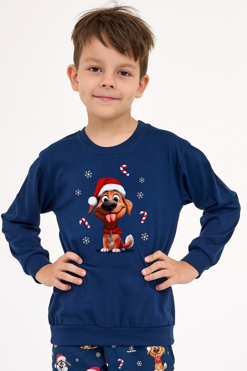 Piżama Cornette Boy Young 966/173 Dog dł/r 134-164