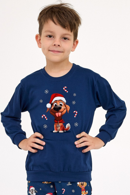 Piżama Cornette Boy Young 966/173 Dog dł/r 134-164