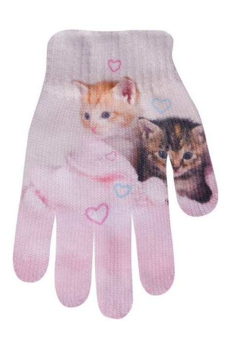 Rękawiczki YO! Dziecięce z nadrukiem R-220