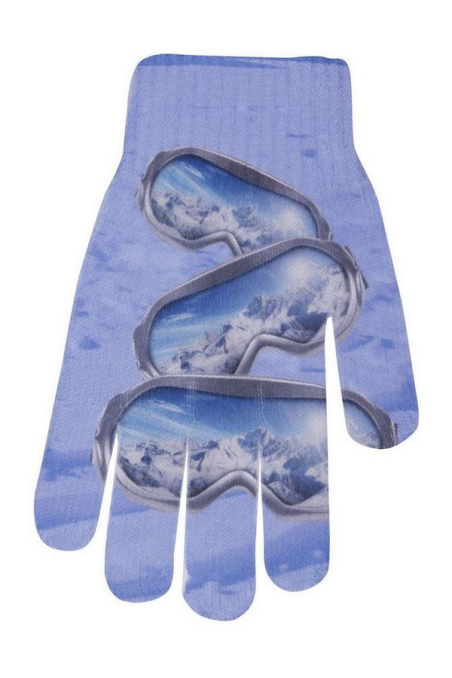 Rękawiczki YO! Dziecięce z nadrukiem R-220