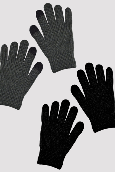 Rękawiczki Noviti RZ017 chłopięce 5P akrylowe dotyk pojedyncze