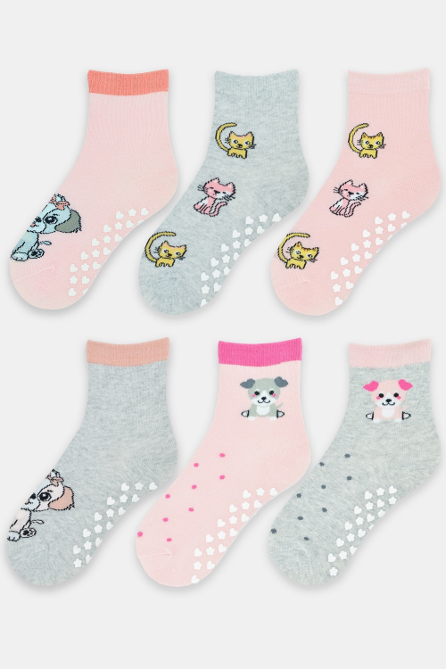 Skarpety Noviti SB007 bawełniane wzorowane ABS