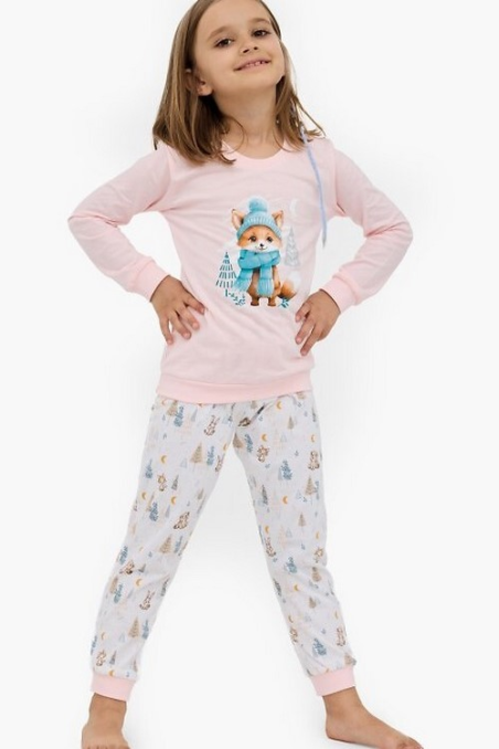 Piżama Cornette Kids Girl  594/192 Fox dł/r