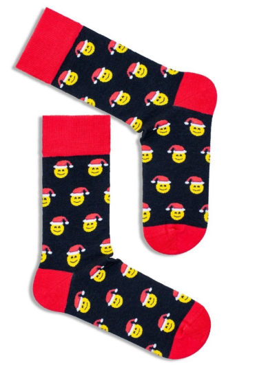 Skarpety Milena 1290-007 świąteczne Emotki 38-46