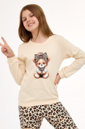 Piżama Cornette Young Girl 592/191 Panther dł/r