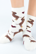 Skarpety Noviti SP012 puchate w psy i serca 36-41