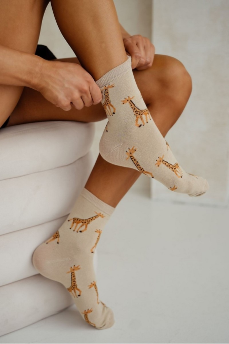 Skarpety Milena 0200-180 Żyrafy 37-41