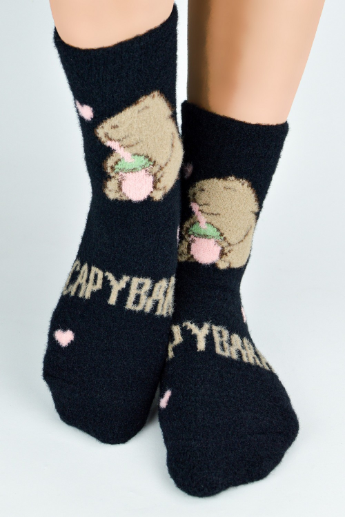 Skarpety Noviti SP021 puchate Capybara 36-41