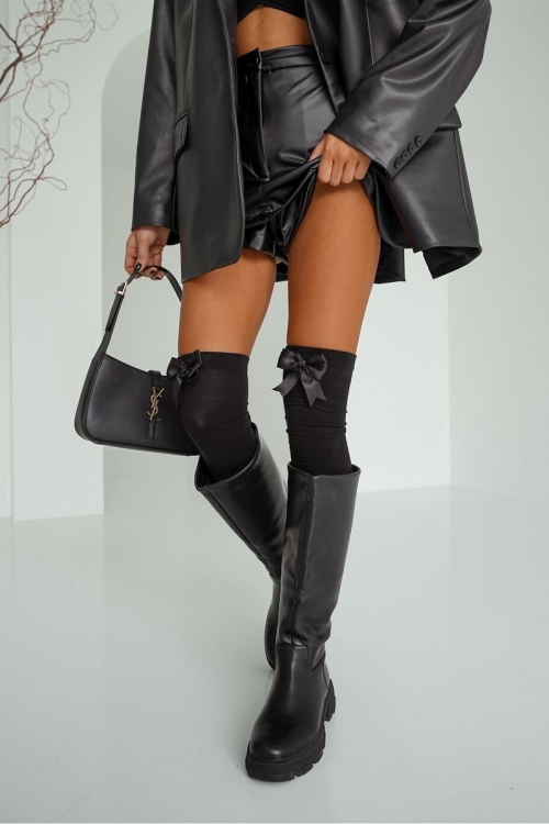 Zakolanówki Milena z dużą kokardką 1559